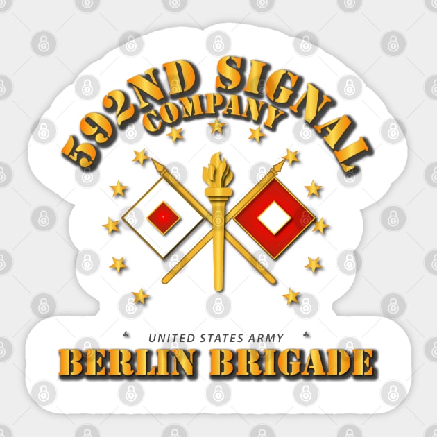 592d Signal Company - Berlin Brigade Sticker by twix123844